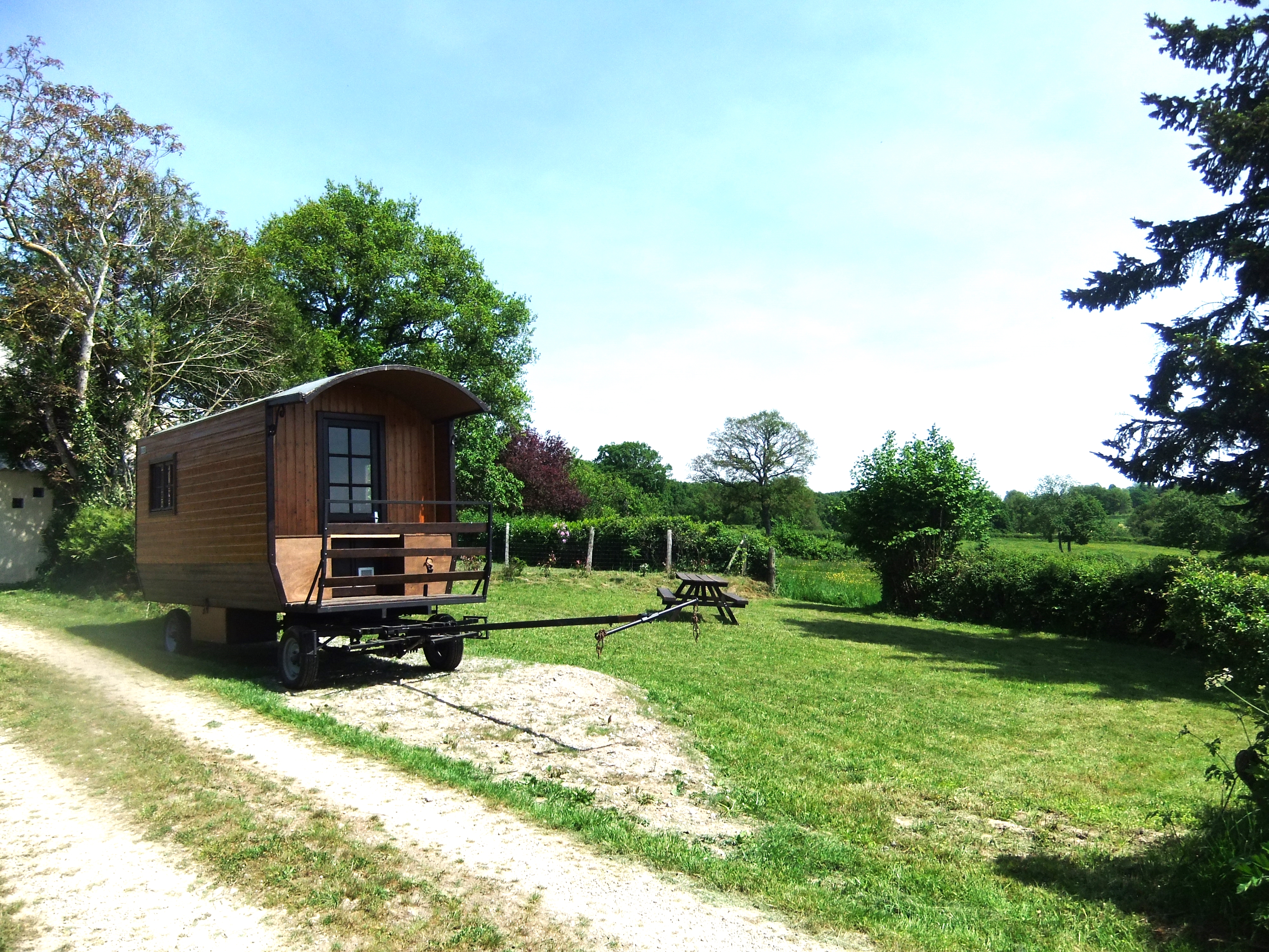 location roulotte avec cheval